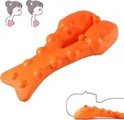 Relieflylab Trapezius Stretcher - Trapezius Trigger And Neck Point Massager Tool, Relieve Upper Back Pain, Occipital Release Tool For Neck, Reliefridge Neck And Shoulder Pain Relief (Orange)