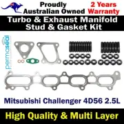 Permaseal Turbo&Manifold Stud & Gasket Kit For Mitsubishi Challenger 4D56 2.5L