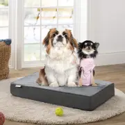 Premium Green Tea Memory Foam Dog Bed/Waterproof Machine Washable Cover Pet Bed