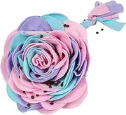 Dog Snuffle Mat - Rose Flower Dog Food Dispenser Slow Feeder | Smell Training Interactive Feeding Game Toy, Mental Stimulation Toys for Small Medium Breeds