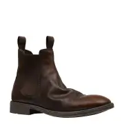 JACE TOBACCO LEATHER BOOTS