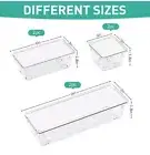 Clear Drawer Organizer Set