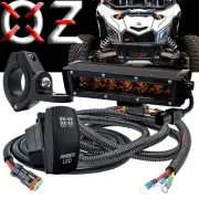 Bumper Mount Amber LED Fog Light Kit Power Busbar Wiring Harness for Can-Am X3