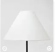 NEW Set Of 2-TaperLinen Lamp Shades White Threshold designed with Studio McGee