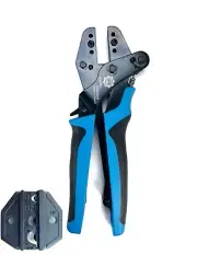 GIZWIZ Interchangeable Parallel Ratchet Crimp Tool Non-Insulated Ring Terminal