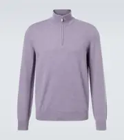 [Brunello Cucinelli] Brunello Cucinelli Cashmere half-zip sweater AU 105 purple