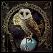 Spell Keeper's Owl - Counted Cross Stitch Patterns - Color & BW Symbols Charts