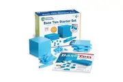 Learning Resources Plastic Base Ten Starter Kit - 141 Pieces, Ages 6+ Early Math, Counting, Math Games for Kids, Teacher and Classroom Supplies