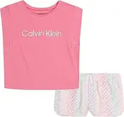 [Calvin Klein] girls 2 Pieces Short Set