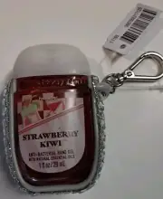 Bath & Body Pocketbac NWT Silver Bling Strawberry Kiwi 1 Oz Anti Bacterial Gel