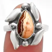 Natural Rosetta Picture Jasper 925 Sterling Silver Ring s.8.5 Jewelry R-1125