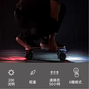 【Elos 都會滑板】都會安全LED頭燈尾燈組(腳踏車燈 滑板燈 寵物燈 LED燈 露營小燈)