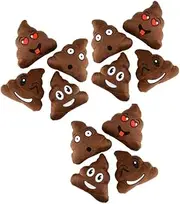 Shop Zoombie Emoji Poop Pillow 5" Plush Assorted 12 Pack with Vortex Eraser, Perfect for Kids Parties, Favors, Prizes or Decor