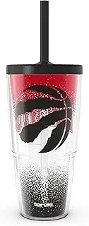 Tervis NBA Toronto Raptors - Defend Made in USA Double Walled Insulated Tumbler Travel Cup Keeps Drinks Cold & Hot, 24oz with Straw Lid, Classic