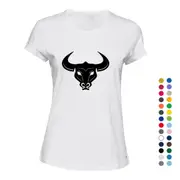 Taurus Bull Head Zodiac Horoscope Astrological Sign Ladies Women T Shirt Tee Top