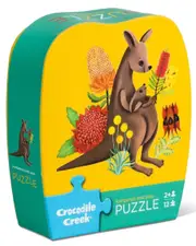 Crocodile Creek - Kangaroo & Joey Mini Puzzle 12pc