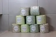 Wipe It Responsibly 100% Recycled 3 Ply Double Length Toilet Paper Rolls, 370 Sheets, Pack of 24