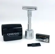 Genuine QShave Adjustable Safety Razor Shaving Kit