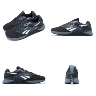 【REEBOK】訓練鞋 Nano X4 男鞋 藍 黑 穩定 支撐 緩衝 多功能 健身 運動鞋(100074302)