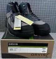 Orvis Encounter Wading Boot Fekt Bottom Men's Sz. 15 US NEW~ Sandstone Sz 47 EU