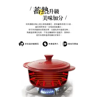 【送暢銷食譜書】美國 AROMA 頂級塔吉鍋雙蓋組 耐熱陶鍋 陶瓷鍋- 青瓦灰 (1800ml)