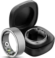 Smart Ring Smart Rings Men Women Smart Ring Android Fitness Ring Tracker Heart Rate Monitor Oxygen Saturation Sleep Monitor Pedometer Health Monitoring Activity Tracker (Silver, #10-20 mm)
