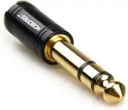 1/4'' (6.35Mm) Male TRS Plug to 1/8'' (3.5Mm) Female Socket Stereo Audio Jack
