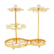 Wine Glass Rack Countertop Wine Glass Holder Hanging Organizer Storage Rack Wine