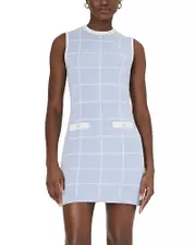 French Connection Check Sleeveless Round Neck Dress