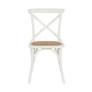Provincial Cross Back Dining Chair Vintage White