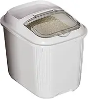Roarrter Rice Storage Containers, Food Containers, Dry Food Storage, Pet Food Dispensers, for Cereals,Soybeans(White)