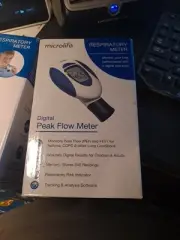 MICROLIFE DIGITAL PEAK FLOW RESPIRATORY METER~Asthma, COPD~NEW & SEALED