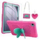 for Samsung Galaxy Tab A9 Plus Case for Kids 11 Inch 2023 with Screen Rose Red