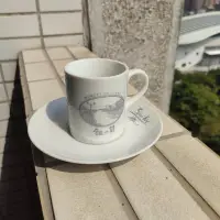 在飛比找Yahoo!奇摩拍賣優惠-日本 北海道 銀之鐘 小樽 紀念咖啡杯盤  濃縮 espre