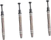 Minkissy 2sets Nail Art Brushes Set Professional Manicure Tools for Nail Art Wear Cleaning Shaping 2pcs*2