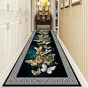 Carpet Runner for Hallway Non Slip Washable Long Carpet Runner Living Room, Kitchen and Bedroom Anti-Slip Floor Mat,0.6m x 2m