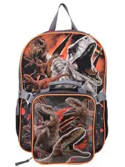 Universal Jurassic World 17" Laptop Backpack 2-Pc Set with Lunch Bag, Dinosaur