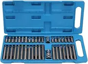 40 in 1 Spline& Hex& Torx Star Bit Socket Set 3/8 1/2''Diameter Long Short Reach Allen Key with Storage Box