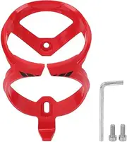 Bike Water Bottle Holder Polycarbonate Seatpost Water Bottle Holder Adapter for Outdoor Long Riding Dark Blue (Red)