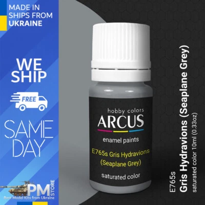 Arcus 765 Enamel paint French aviation WW2 Gris Hydravions saturated color