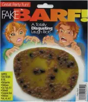 6INCH LARGE PILE OF BROWN FAKE BARF NV425 rubber vomit trick novelty NEW puke