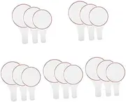 Operitacx 5sets Erasable Mini Whiteboard Scoreboard Handheld Student Board Voting Paddle Writing Board 3pcs*5