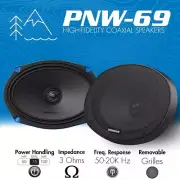AudioControl PNW-69 6x9" Coaxial 2-Way Speakers w/Silk Dome Tweeters 3 ohms