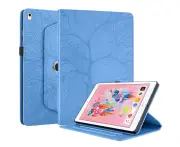 Rotating Case for iPad 10.2 Inch(2021) Leather Protective Cover -Blue