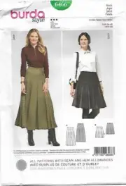 B105 BURDA 6466: SKIRT SIZE 8-20 SEWING PATTERN