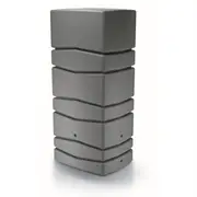 Maze 650L Smooth Grey Aqua Tower Rainwater Tank
