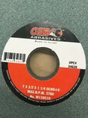 7" x 1/2" x 1-1/4" 80I SILICON CARBIDE SURFACE GRINDING WHEEL-NEW CGW #34628