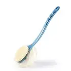 Shower Body Brush with Bristles and LoofahBack Scrubber Bath Mesh Sponge with...