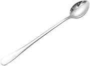 Table Spoon Spoons Set Stainless Steel Coffee Spoon Long Handle Ice Cream Dessert Tea Spoon for Picnic Drinkware Tableware Spoons for Eating (Color : B) (Color : 10 Pcs)