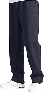 [Generic] Men's Baggy Sweatpants Active Workout Jogger Pants for Men with Pockets Wide Leg Drawstring Gym Running Trackpants